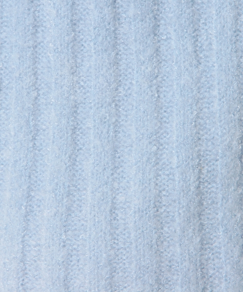 Another Edition（アナザーエディション）の「太リブショートプルオーバー/ AE フトRIB SRT PO◆（ニット/セーター・レディース・オフホワイト/ブラック/ライトブルー・フリー）」の8枚目の写真