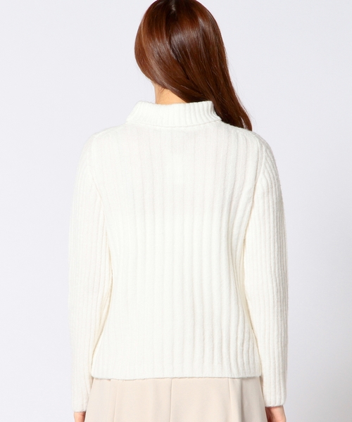Another Edition（アナザーエディション）の「太リブショートプルオーバー/ AE フトRIB SRT PO◆（ニット/セーター・レディース・オフホワイト/ブラック/ライトブルー・フリー）」の13枚目の写真