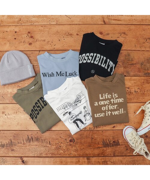 BREEZE（ブリーズ）の「4柄5色Tシャツ（Tシャツ/カットソー・キッズ・ブラック/カーキ/ブラウン/サックスブルー/オフホワイト・130/100/140/150/110/120/90/160）」の8枚目の写真