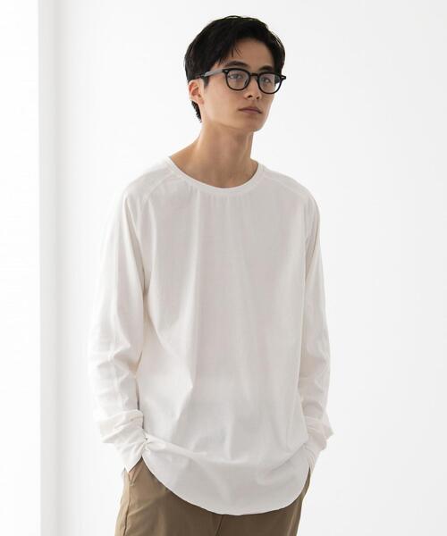 FEELING MADE（フィーリングメイド）の「FEELING MADE ヨークシーム プルオーバー <UNISEX>（Tシャツ/カットソー・レディース・ブラック/ベージュ/オフホワイト・MEDIUM/LARGE）」の2枚目の写真