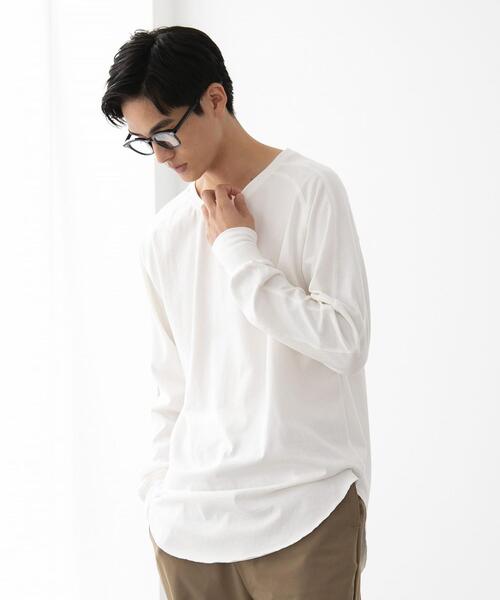 FEELING MADE（フィーリングメイド）の「FEELING MADE ヨークシーム プルオーバー <UNISEX>（Tシャツ/カットソー・レディース・ブラック/ベージュ/オフホワイト・MEDIUM/LARGE）」の4枚目の写真