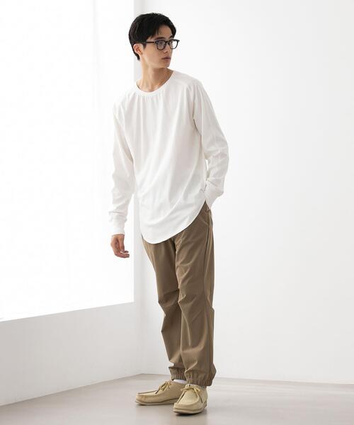 FEELING MADE（フィーリングメイド）の「FEELING MADE ヨークシーム プルオーバー <UNISEX>（Tシャツ/カットソー・レディース・ブラック/ベージュ/オフホワイト・MEDIUM/LARGE）」の8枚目の写真