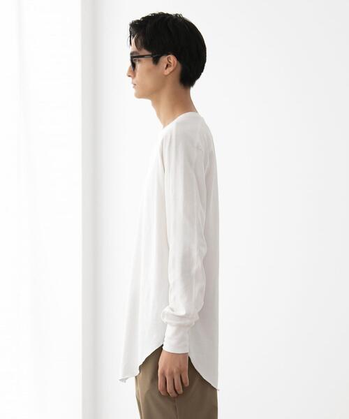 FEELING MADE（フィーリングメイド）の「FEELING MADE ヨークシーム プルオーバー <UNISEX>（Tシャツ/カットソー・レディース・ブラック/ベージュ/オフホワイト・MEDIUM/LARGE）」の9枚目の写真