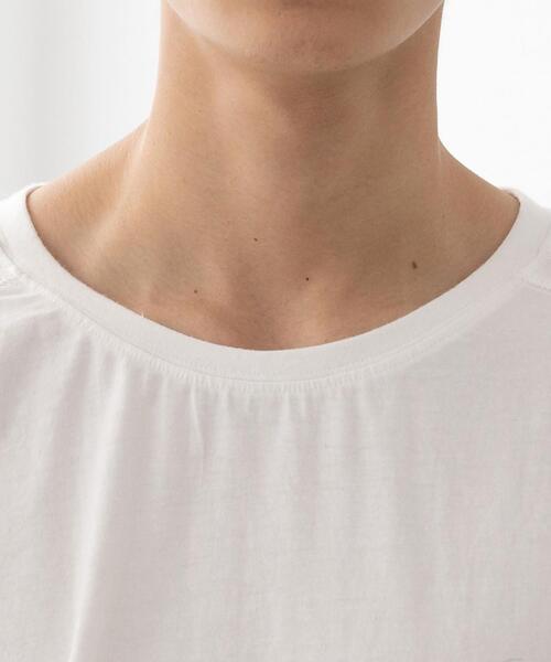 FEELING MADE（フィーリングメイド）の「FEELING MADE ヨークシーム プルオーバー <UNISEX>（Tシャツ/カットソー・レディース・ブラック/ベージュ/オフホワイト・MEDIUM/LARGE）」の11枚目の写真