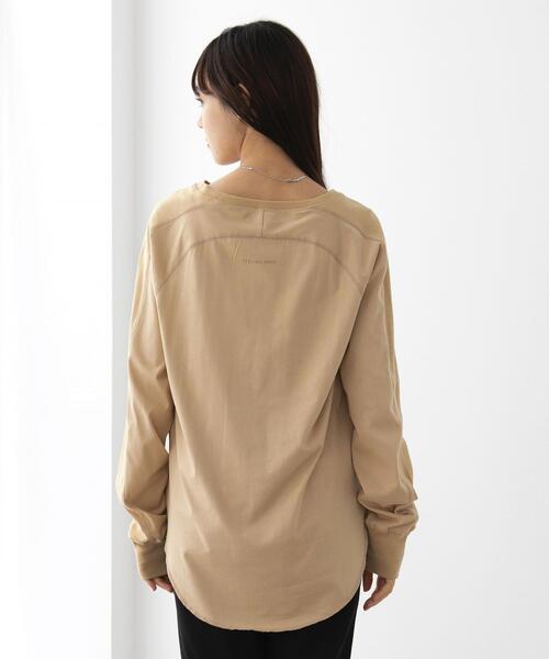 FEELING MADE（フィーリングメイド）の「FEELING MADE ヨークシーム プルオーバー <UNISEX>（Tシャツ/カットソー・レディース・ブラック/ベージュ/オフホワイト・MEDIUM/LARGE）」の16枚目の写真