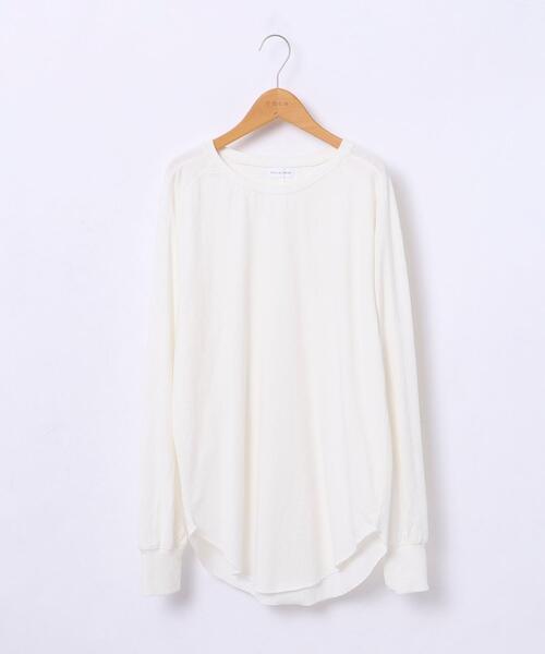 FEELING MADE（フィーリングメイド）の「FEELING MADE ヨークシーム プルオーバー <UNISEX>（Tシャツ/カットソー・レディース・ブラック/ベージュ/オフホワイト・MEDIUM/LARGE）」の20枚目の写真