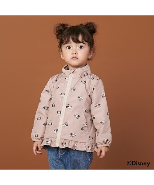 petit main（プティマイン）の「【Disney】ミニー総柄ウィンブレ