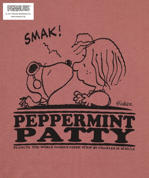 PEANUTS(ピーナッツ)の「【PEANUTS/ピーナッツ】スヌーピー プリント ビッグシルエット スウェットトレーナー(スウェット・レディース・モカ/マルチ/ブルーグリーン/オフホワイト/ピンク・M/L/XL)」の12枚目の写真