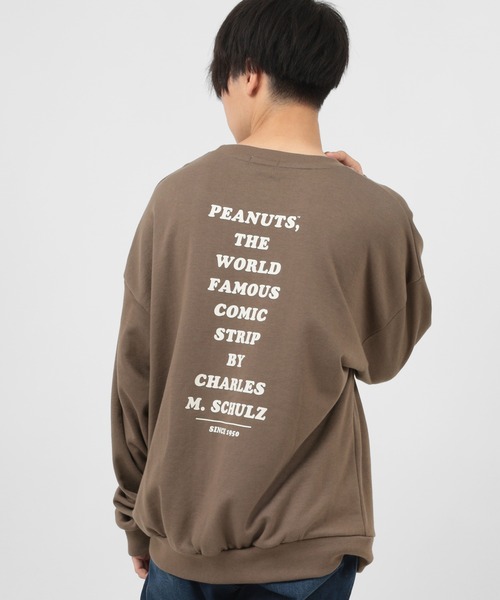 PEANUTS(ピーナッツ)の「【PEANUTS/ピーナッツ】スヌーピー プリント ビッグシルエット スウェットトレーナー(スウェット・レディース・モカ/マルチ/ブルーグリーン/オフホワイト/ピンク・M/L/XL)」の20枚目の写真