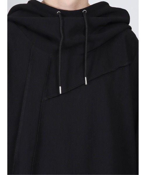 semantic design（セマンティックデザイン）の「セマンティックデザイン/semantic design　ビッグフード 長袖ゆるＴシャツ（Tシャツ/カットソー・メンズ・ホワイト/ブラック・MEDIUM/LARGE/X-LARGE）」の6枚目の写真