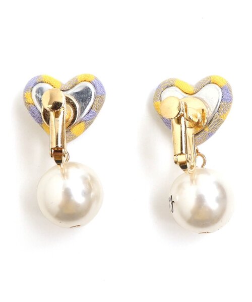 algy（アルジー）の「ハートチェックイヤリング（イヤリング・キッズ・ピンク/イエロー・FREE）」の6枚目の写真