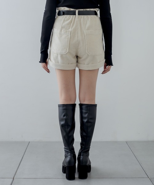 RASVOA(ラスボア)の「コーデュロイショートパンツ/ベルト付(その他パンツ・レディース・ブラック/オフホワイト/モカ・S/M)」の20枚目の写真