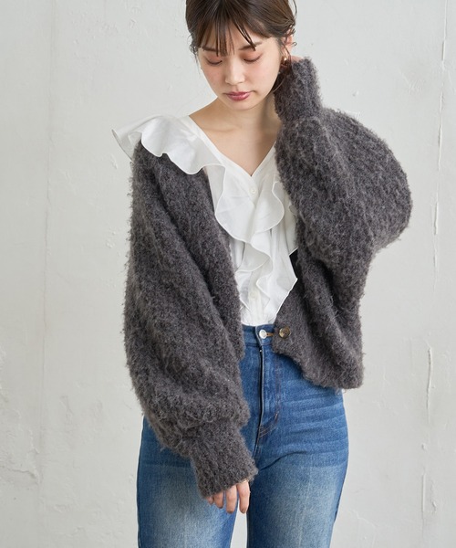 natural couture（ナチュラルクチュール）の「【WEB限定】おしゃれラッフルデザインブラウス（シャツ/ブラウス・レディース・その他2/モカ/オフホワイト/その他1/ブラック・FREE）」の17枚目の写真