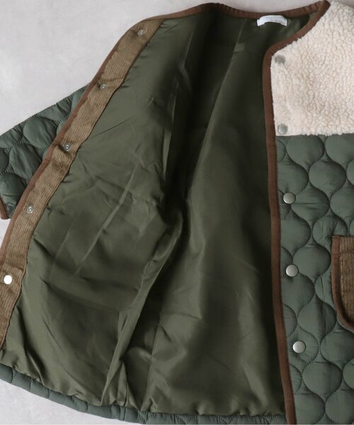 BREEZE by yumi.（ブリーズバイユミ）の「WEB限定 キルトボア中綿ジャケットロング【BREEZE by yumi.】（ダウンジャケット/コート・キッズ・ブラウン/カーキ・110/100/140/150/120/90/130）」の17枚目の写真