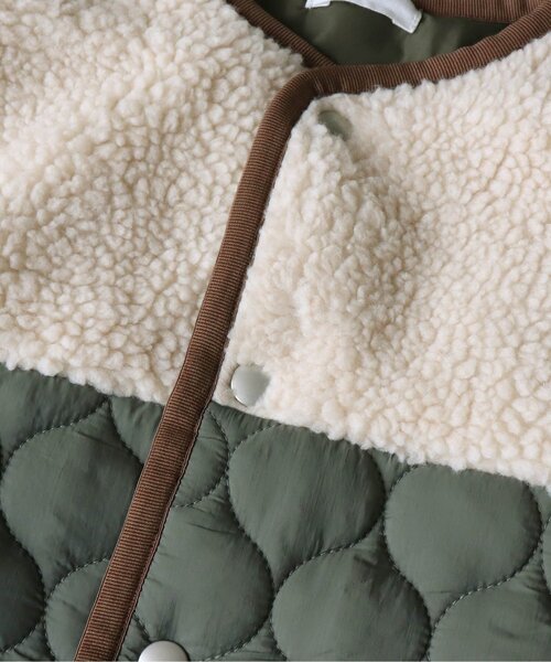 BREEZE by yumi.（ブリーズバイユミ）の「WEB限定 キルトボア中綿ジャケットロング【BREEZE by yumi.】（ダウンジャケット/コート・キッズ・ブラウン/カーキ・110/100/140/150/120/90/130）」の11枚目の写真