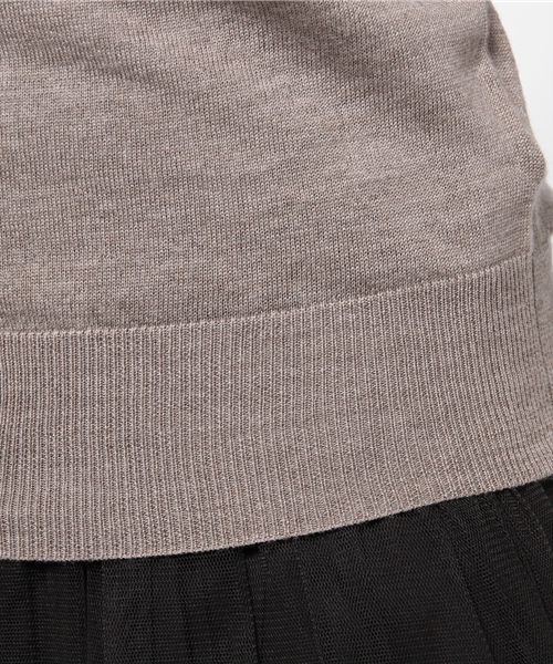 B:MING by BEAMS(ビーミングバイビームス)の「□ビーミング by ビームス / BASICクルーカーディガン(カーディガン/ボレロ・レディース・ベージュ/ホワイト/ライトグレー/ブラック/レッド/レッド系その他/サックスブルー/ブルー・MEDIUM/SMALL/LARGE)」の15枚目の写真