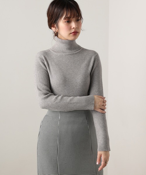 natural couture（ナチュラルクチュール）の「【大好評リバイバルアイテム】もちもちベーシックリブタートル（ニット/セーター・レディース・グレー/グリーン/モカ/その他1/その他2/ブラック・FREE）」の10枚目の写真