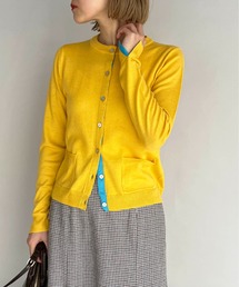 PICCIN | シェルボタンバイカラーカーディガン 2022SS(カーディガン/ボレロ)