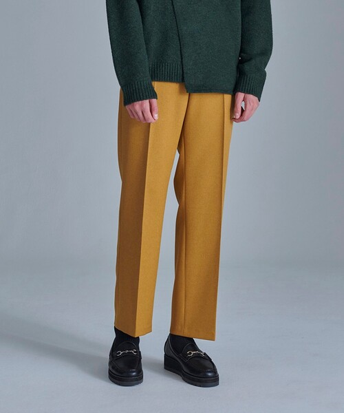tk.TAKEO KIKUCHI（ティーケータケオキクチ）の「◆LANATECツイルストレートパンツ（その他パンツ・メンズ・ブラック/ダークグリーン/マスタード/ベージュ・02/03）」の4枚目の写真
