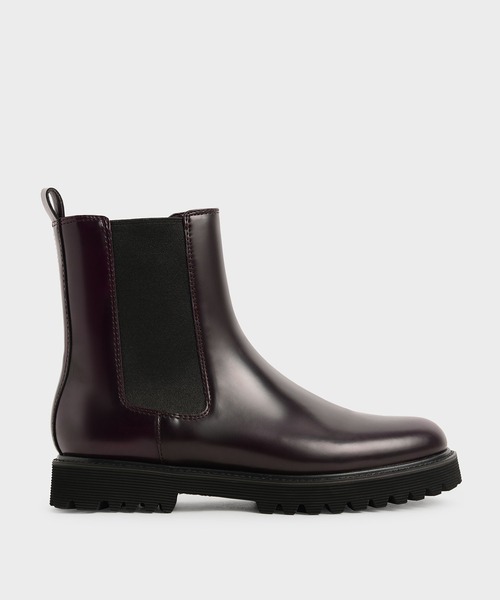 CHARLES & KEITH(チャールズ & キース)の「【販売終了】チェルシーブーツ / Chelsea Boots(ブーツ・レディース・ブラック/バーガンディー・22.5cm/23cm/23.5cm/24.5cm/25cm/25.5cm)」の17枚目の写真