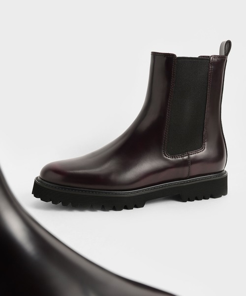 CHARLES & KEITH(チャールズ & キース)の「【販売終了】チェルシーブーツ / Chelsea Boots(ブーツ・レディース・ブラック/バーガンディー・22.5cm/23cm/23.5cm/24.5cm/25cm/25.5cm)」の21枚目の写真