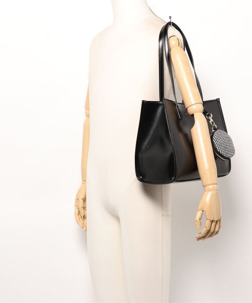 ems excite（エムズエキサイト）の「柄ポーチトートBAG（トートバッグ・レディース・ブラック/アイボリー・FREE）」の7枚目の写真