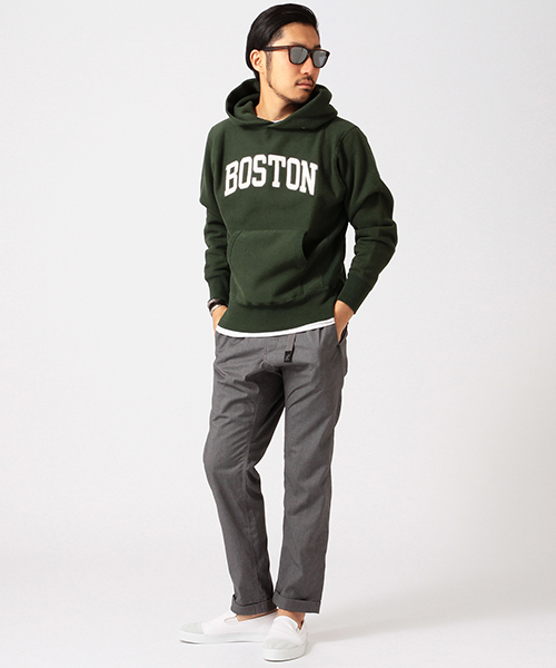 CHESWICK（チェスウィック）の「○CHESWICK×BEAMS / 別注 フーデッド パーカー（パーカー・メンズ・ヘザ－グレー/ダークグリーン/ネイビー・MEDIUM/SMALL/LARGE）」の6枚目の写真