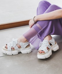 EVOL | 【EVOL】厚底プラットフォームレースアップサンダル LS40210(サンダル)