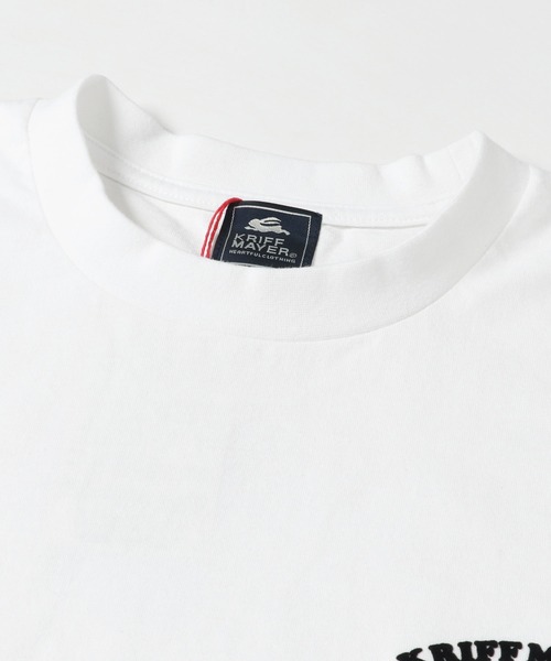 KRIFF MAYER(クリフメイヤー)の「抗菌コンビカラーロンT(Tシャツ/カットソー・メンズ・アイボリー/オフホワイト/グリーン/ネイビー・MEDIUM/LARGE/X-LARGE)」の9枚目の写真