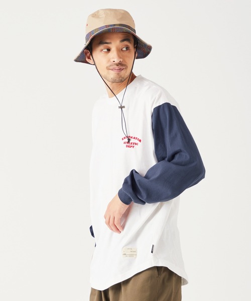 KRIFF MAYER(クリフメイヤー)の「抗菌コンビカラーロンT(Tシャツ/カットソー・メンズ・アイボリー/オフホワイト/グリーン/ネイビー・MEDIUM/LARGE/X-LARGE)」の15枚目の写真