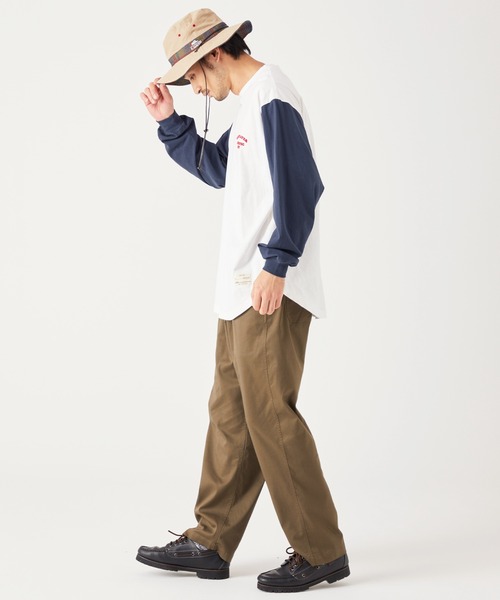 KRIFF MAYER(クリフメイヤー)の「抗菌コンビカラーロンT(Tシャツ/カットソー・メンズ・アイボリー/オフホワイト/グリーン/ネイビー・MEDIUM/LARGE/X-LARGE)」の17枚目の写真