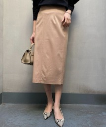 RIVE DROITE | 上品な光沢感が際立つ　リヨセルナイロンストレートスカート(スカート)