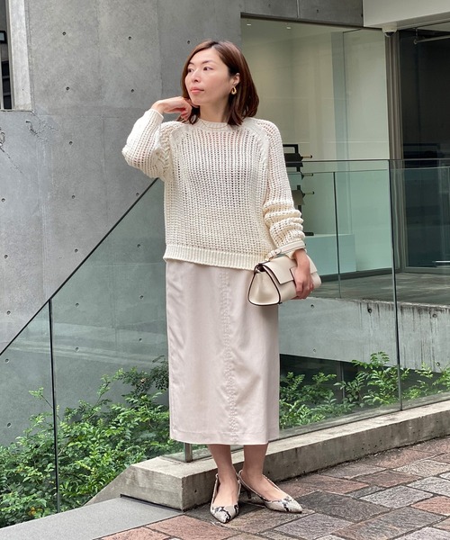 RIVE DROITE（リヴドロワ）の「リヨセルナイロンストレートスカート（スカート・レディース・ベージュ/ライトベージュ・36/38/34）」の11枚目の写真