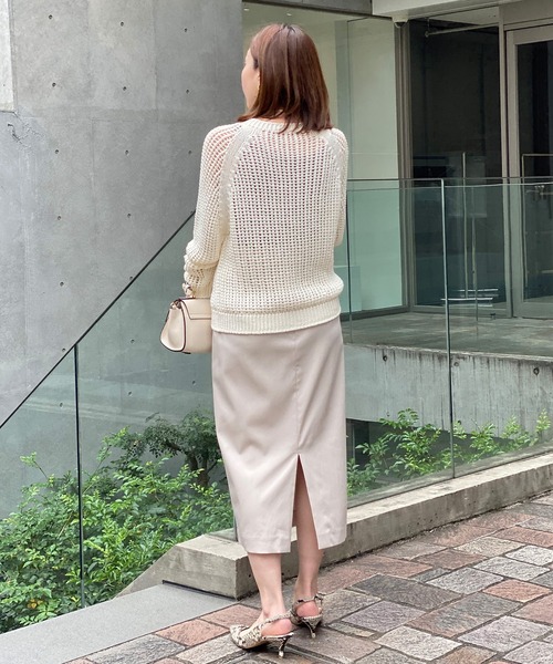 RIVE DROITE（リヴドロワ）の「リヨセルナイロンストレートスカート（スカート・レディース・ベージュ/ライトベージュ・36/38/34）」の12枚目の写真