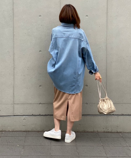 RIVE DROITE（リヴドロワ）の「リヨセルナイロンストレートスカート（スカート・レディース・ベージュ/ライトベージュ・36/38/34）」の13枚目の写真