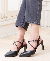 attagirl | 変形ヒールポインテッドトゥストラップパンプス(パンプス)