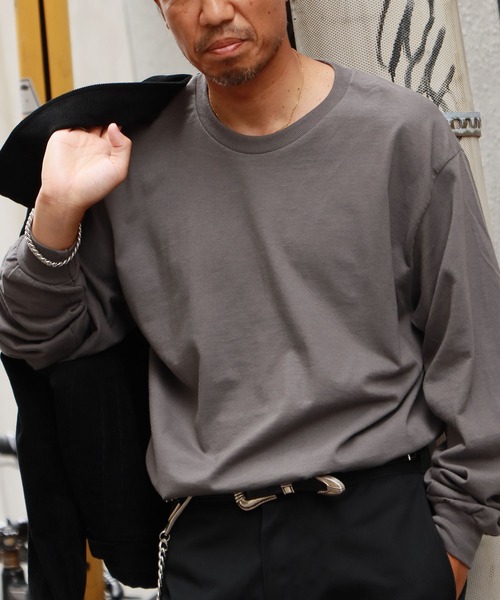 セール】【ROOPTOKYO】GILDAN 6oz クルーネック 袖リブ ロング