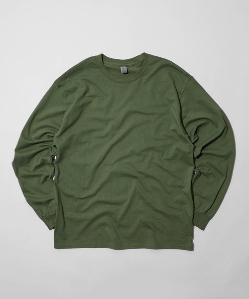 セール】【ROOPTOKYO】GILDAN 6oz クルーネック 袖リブ ロング