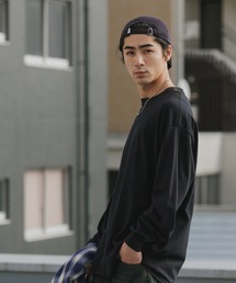 GILDAN（ギルダン）の「【ROOPTOKYO】GILDAN ６oz クルーネック 袖リブ ロングスリーブTee /ロンT 無地カットソー オーバーサイズ 2026年春夏（Tシャツ/カットソー）」