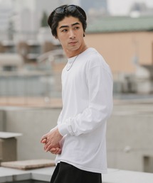 GILDAN（ギルダン）の「【ROOPTOKYO】GILDAN ６oz クルーネック 袖リブ ロングスリーブTee /ロンT 無地カットソー オーバーサイズ 2026年春夏（Tシャツ/カットソー）」