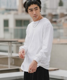 GILDAN（ギルダン）の「【ROOPTOKYO】GILDAN ６oz クルーネック 袖リブ ロングスリーブTee /ロンT 無地カットソー オーバーサイズ 2026年春夏（Tシャツ/カットソー）」