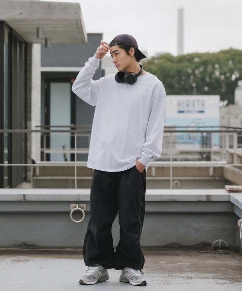 セール】【ROOPTOKYO】GILDAN 6oz クルーネック 袖リブ ロング