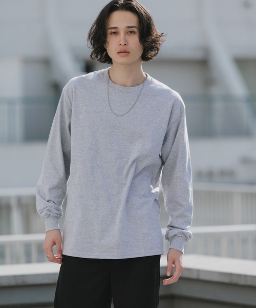 セール】【ROOPTOKYO】GILDAN 6oz クルーネック 袖リブ ロング