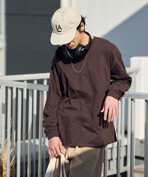 セール】【ROOPTOKYO】GILDAN 6oz クルーネック 袖リブ ロング