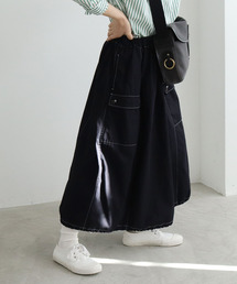 PAR ICI（パーリッシィ）の「コットンリネン強撚ギャバ ボリュームスカート（スカート）」