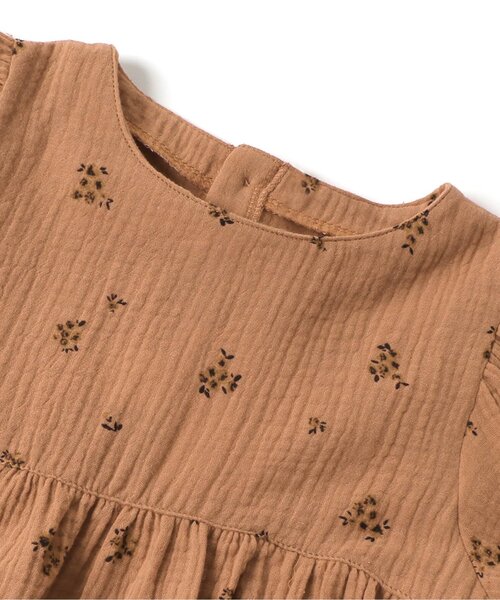 apres les cours(アプレレクール)の「WEB限定 ベスト付き総柄ワンピース(ワンピース・キッズ・オレンジ/ミント・80/140/100/90/110/130/120)」の7枚目の写真