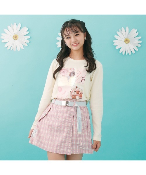 Candychuu（キャンディチュウ）の「ポムポムプリンロンT（Tシャツ/カットソー・キッズ・イエロー・120/130/140/150/160）」の2枚目の写真