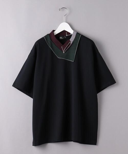 kolor(カラー)の「<kolor(カラー)> Vネック Tシャツ■■■(Tシャツ/カットソー・メンズ・ブラック/グレー・2/1/3)」の2枚目の写真