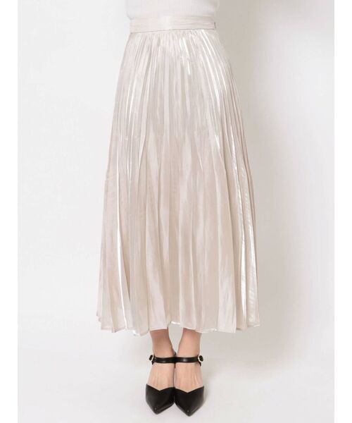 MURUA（ムルーア）の「シャイニープリーツスカート（スカート・レディース・アイボリー/ブラック/ブルー・FREE）」の12枚目の写真