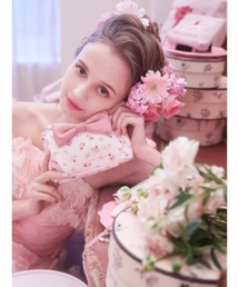 Maison de FLEUR | Pink Sweets Maniaリボンタックポーチ(ポーチ)
